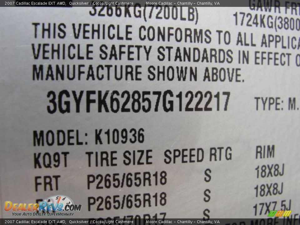2007 Cadillac Escalade EXT AWD Quicksilver / Cocoa/Light Cashmere Photo #27