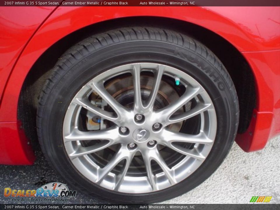 2007 Infiniti G 35 S Sport Sedan Garnet Ember Metallic / Graphite Black Photo #4