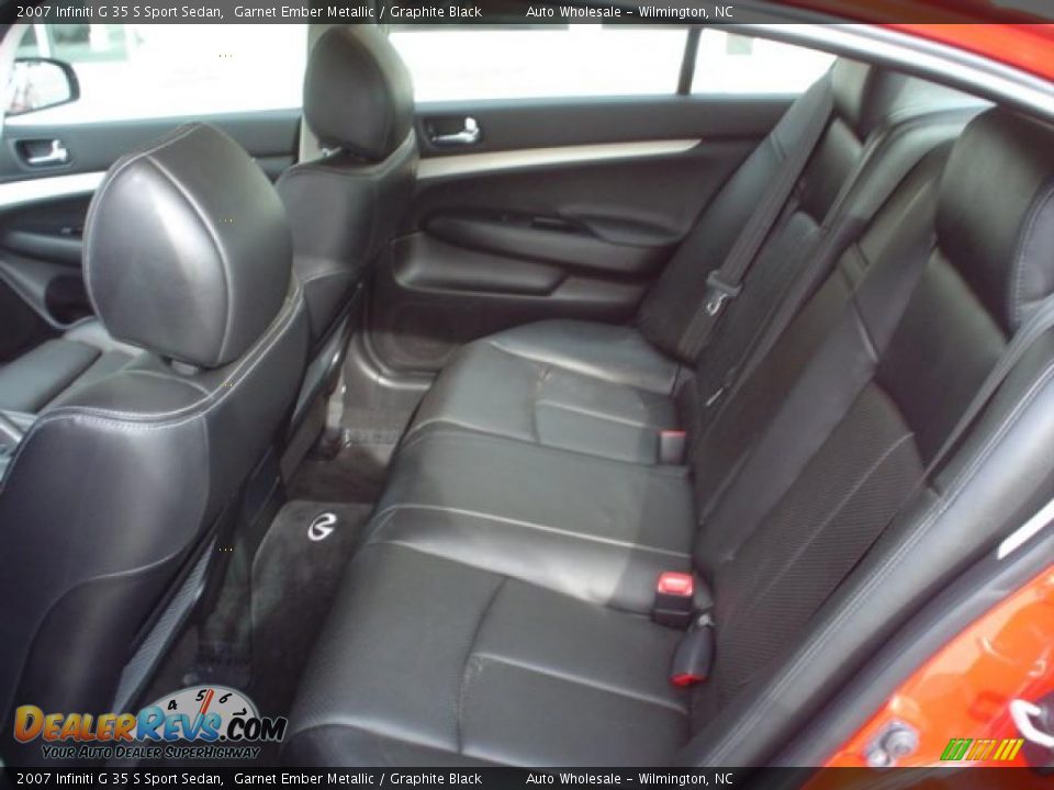 2007 Infiniti G 35 S Sport Sedan Garnet Ember Metallic / Graphite Black Photo #7