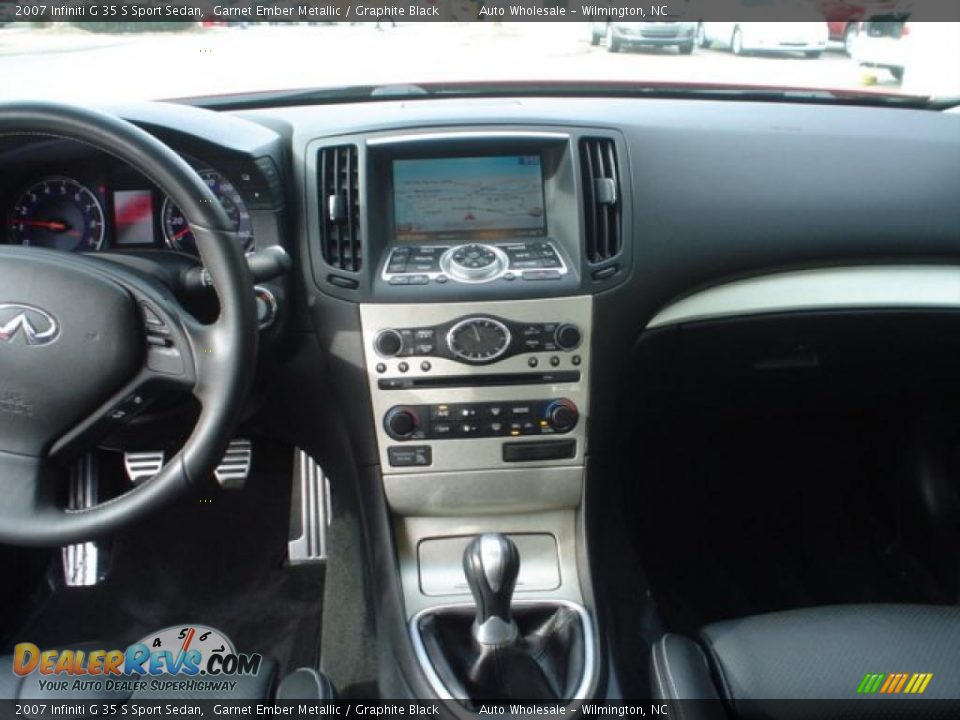2007 Infiniti G 35 S Sport Sedan Garnet Ember Metallic / Graphite Black Photo #8