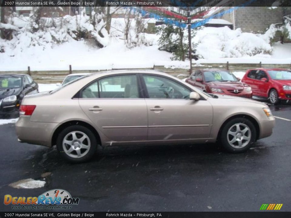 2007 Hyundai Sonata SE V6 Golden Beige / Beige Photo #6