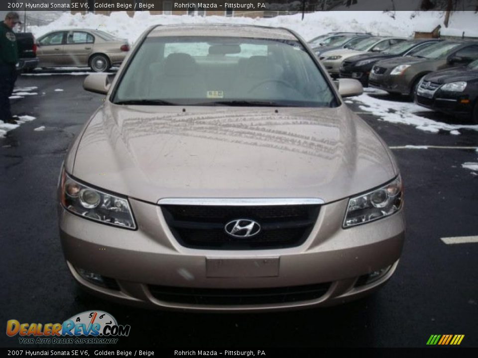 2007 Hyundai Sonata SE V6 Golden Beige / Beige Photo #8