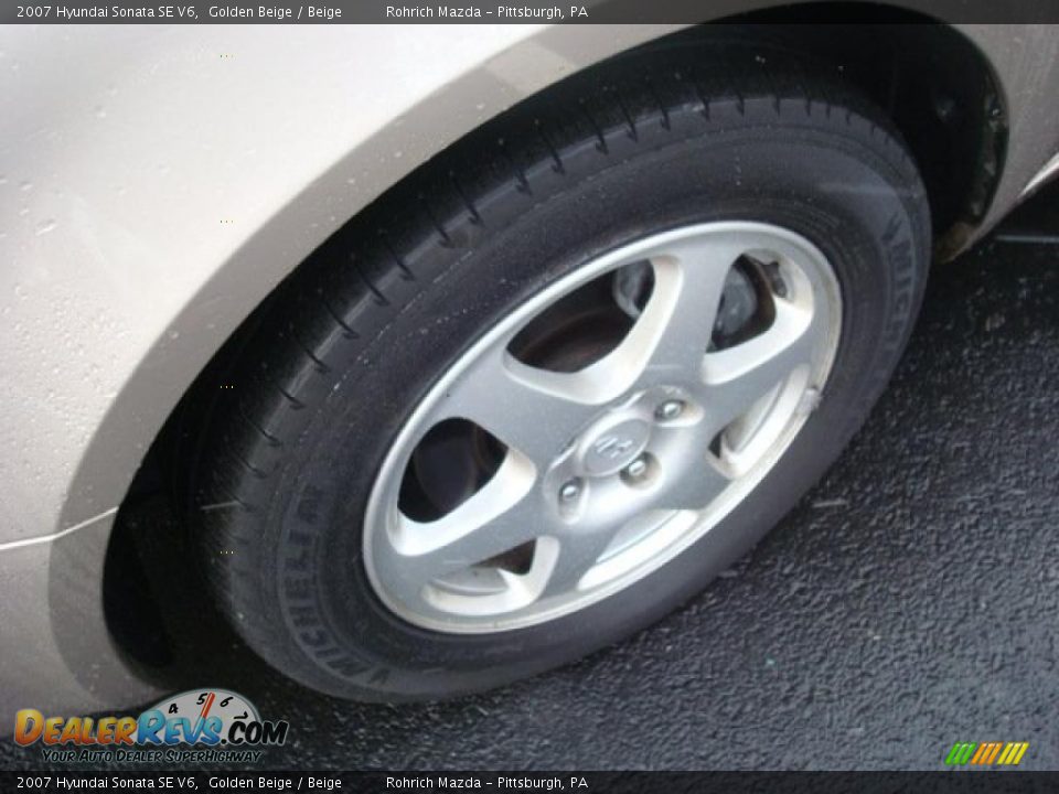 2007 Hyundai Sonata SE V6 Golden Beige / Beige Photo #9