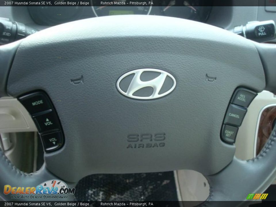2007 Hyundai Sonata SE V6 Golden Beige / Beige Photo #16