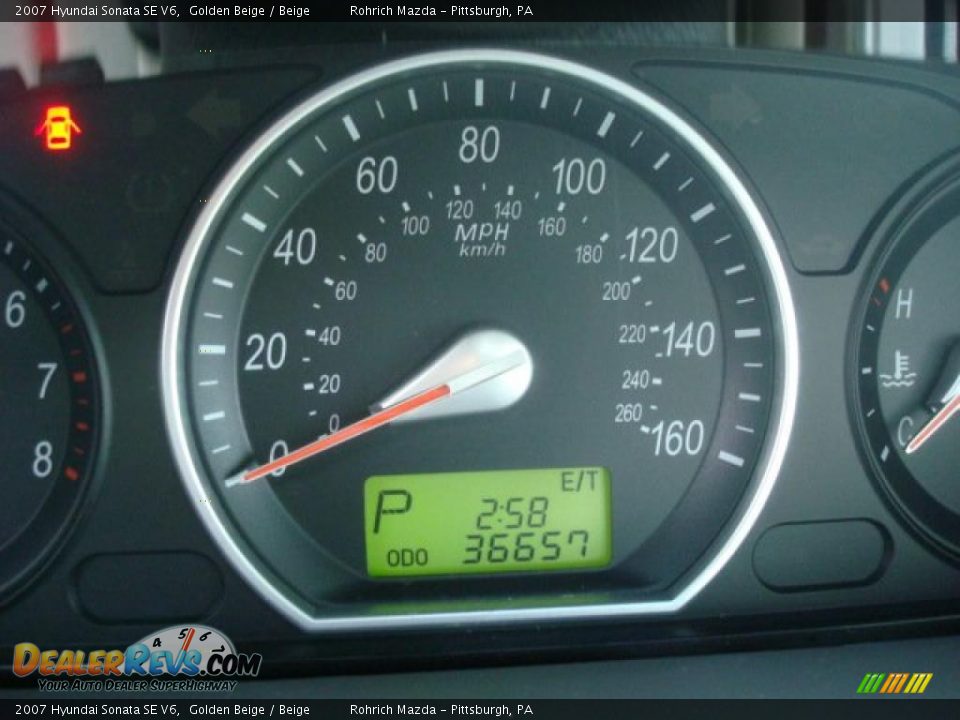 2007 Hyundai Sonata SE V6 Golden Beige / Beige Photo #20