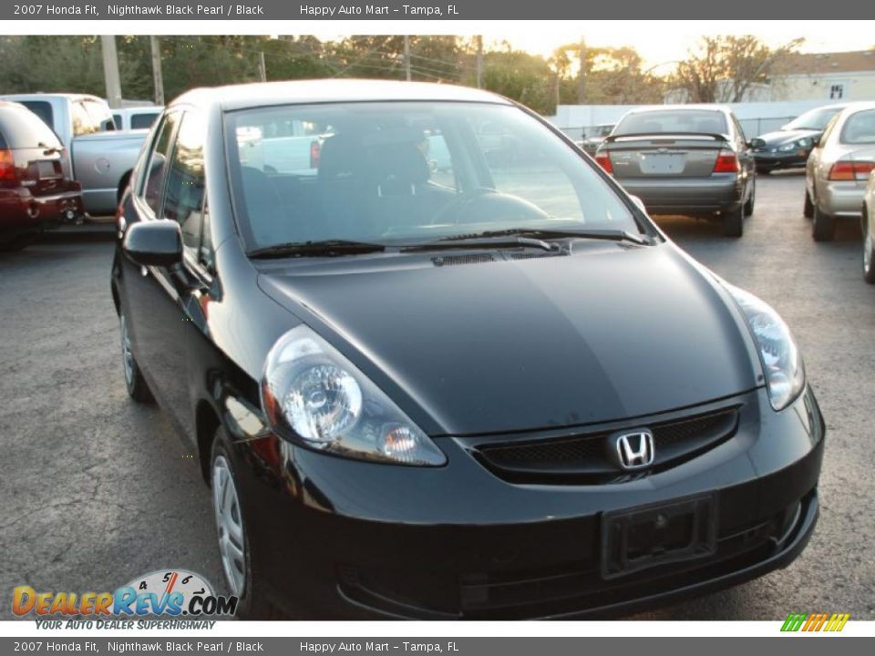 2007 Honda Fit Nighthawk Black Pearl / Black Photo #1