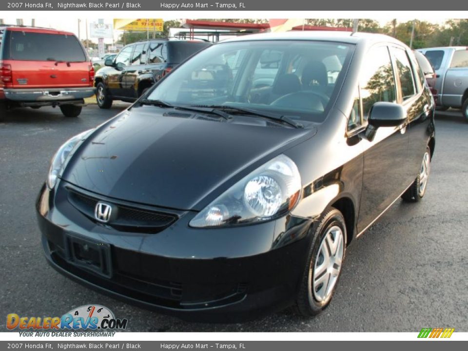 2007 Honda Fit Nighthawk Black Pearl / Black Photo #3