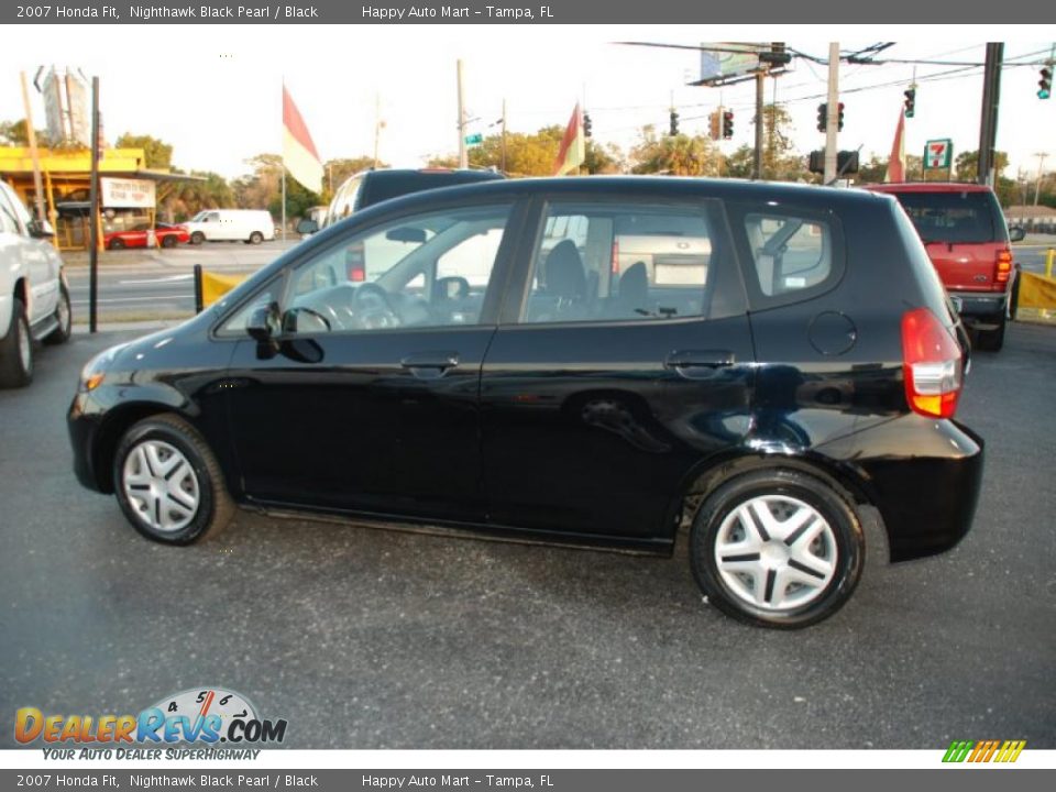 2007 Honda Fit Nighthawk Black Pearl / Black Photo #4