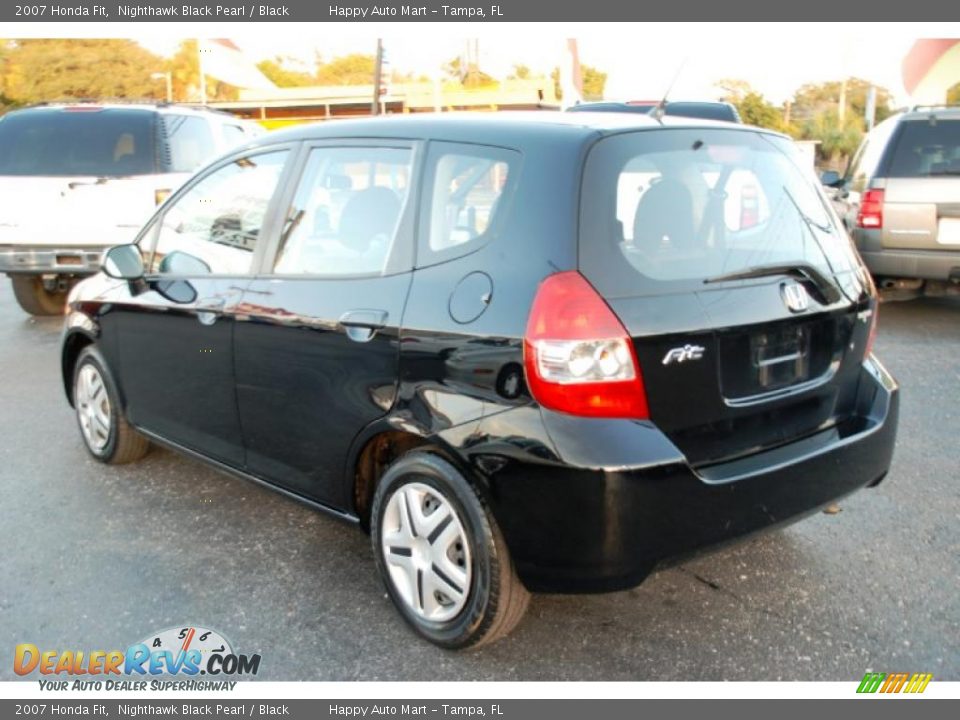 2007 Honda Fit Nighthawk Black Pearl / Black Photo #6