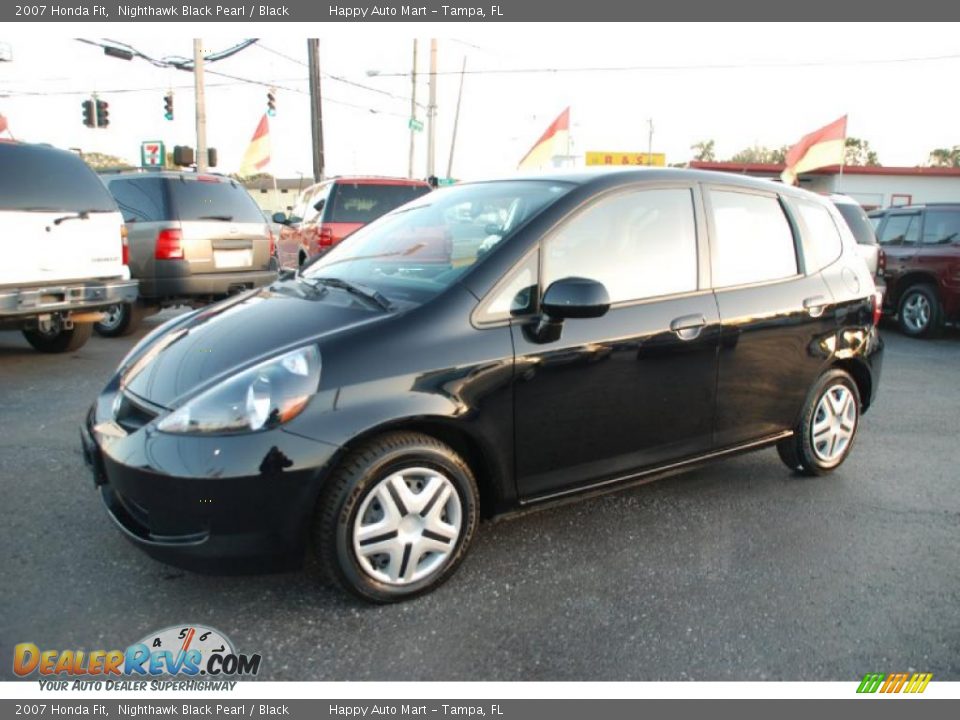 2007 Honda Fit Nighthawk Black Pearl / Black Photo #8