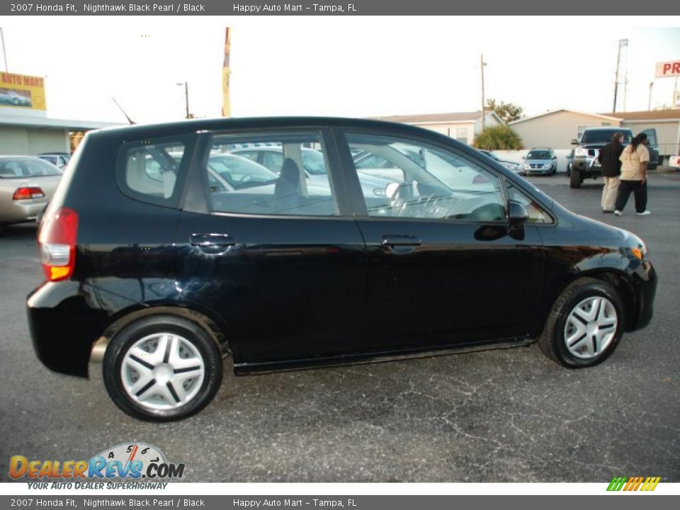2007 Honda Fit Nighthawk Black Pearl / Black Photo #10