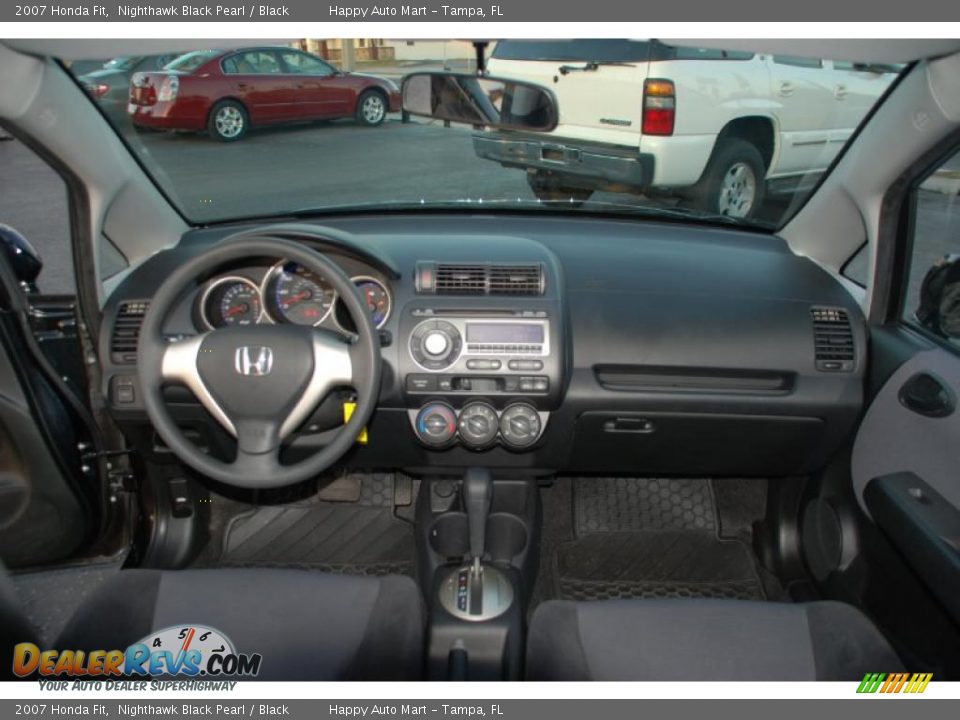 2007 Honda Fit Nighthawk Black Pearl / Black Photo #11