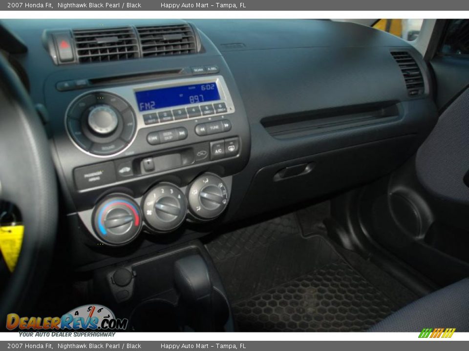 2007 Honda Fit Nighthawk Black Pearl / Black Photo #13