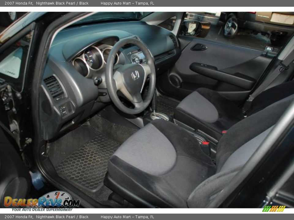 2007 Honda Fit Nighthawk Black Pearl / Black Photo #14