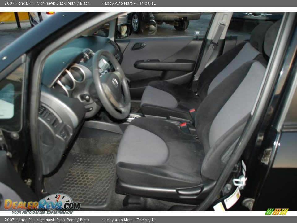 2007 Honda Fit Nighthawk Black Pearl / Black Photo #15