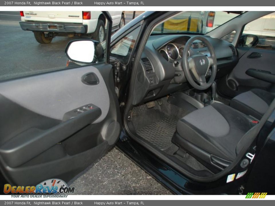 2007 Honda Fit Nighthawk Black Pearl / Black Photo #16