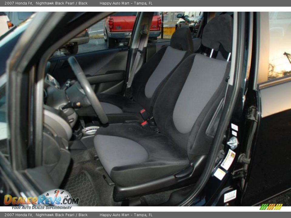 2007 Honda Fit Nighthawk Black Pearl / Black Photo #17