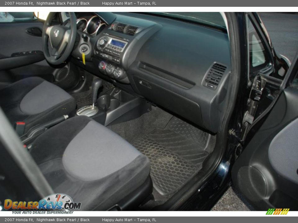 2007 Honda Fit Nighthawk Black Pearl / Black Photo #18
