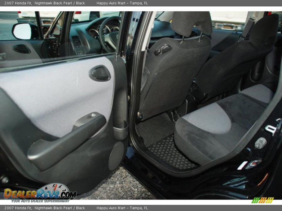 2007 Honda Fit Nighthawk Black Pearl / Black Photo #19