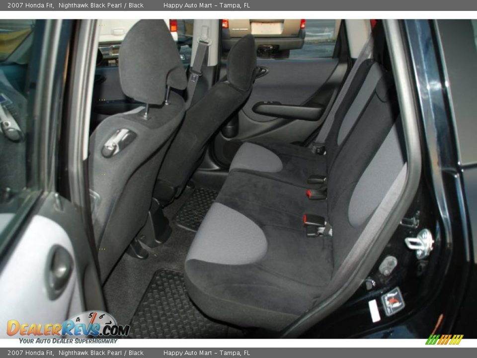 2007 Honda Fit Nighthawk Black Pearl / Black Photo #21