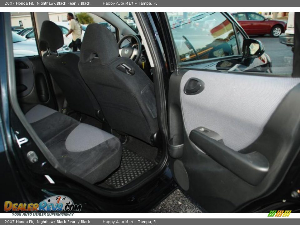 2007 Honda Fit Nighthawk Black Pearl / Black Photo #22