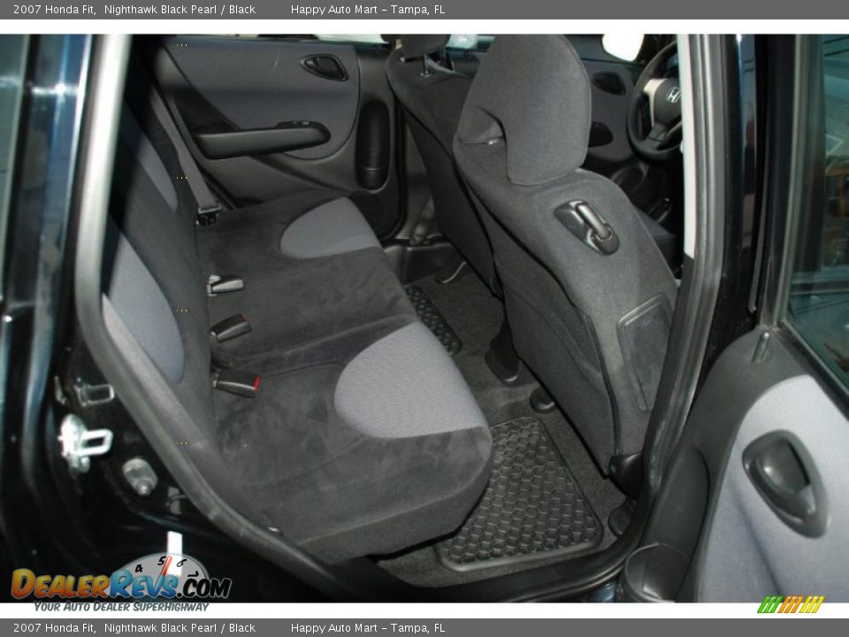 2007 Honda Fit Nighthawk Black Pearl / Black Photo #23