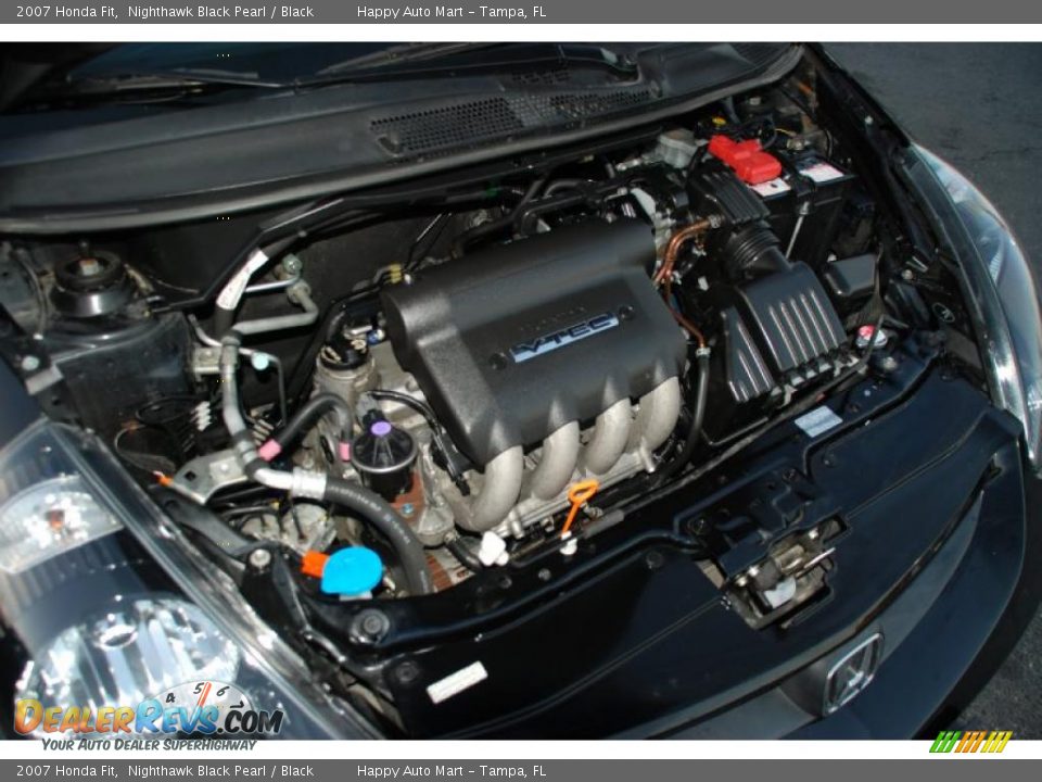 2007 Honda Fit Nighthawk Black Pearl / Black Photo #25