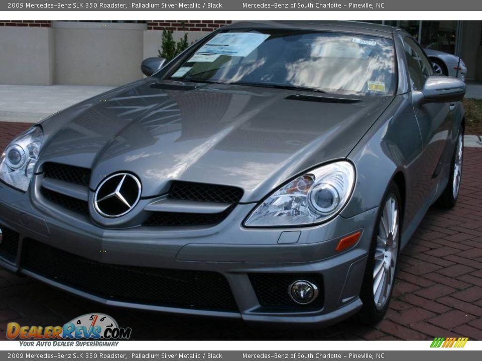 2009 Mercedes-Benz SLK 350 Roadster Palladium Silver Metallic / Black Photo #20