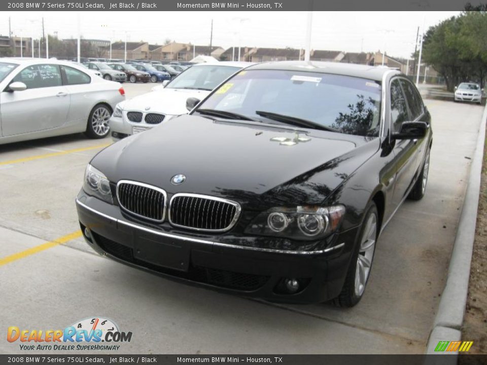 2008 BMW 7 Series 750Li Sedan Jet Black / Black Photo #1