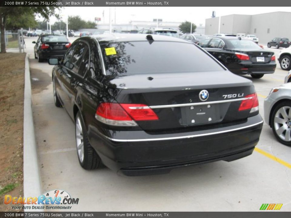 2008 BMW 7 Series 750Li Sedan Jet Black / Black Photo #2
