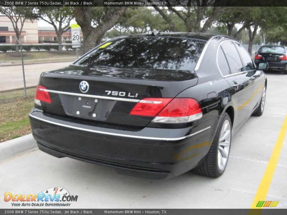 2008 BMW 7 Series 750Li Sedan Jet Black / Black Photo #3