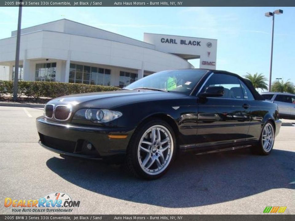 2005 BMW 3 Series 330i Convertible Jet Black / Sand Photo #2