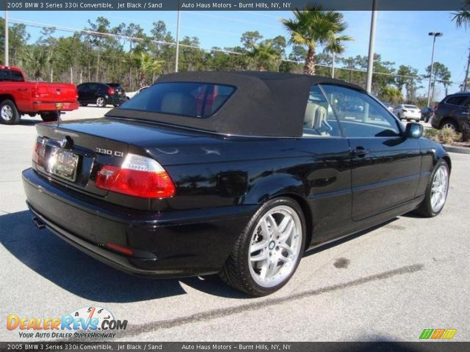 2005 BMW 3 Series 330i Convertible Jet Black / Sand Photo #3