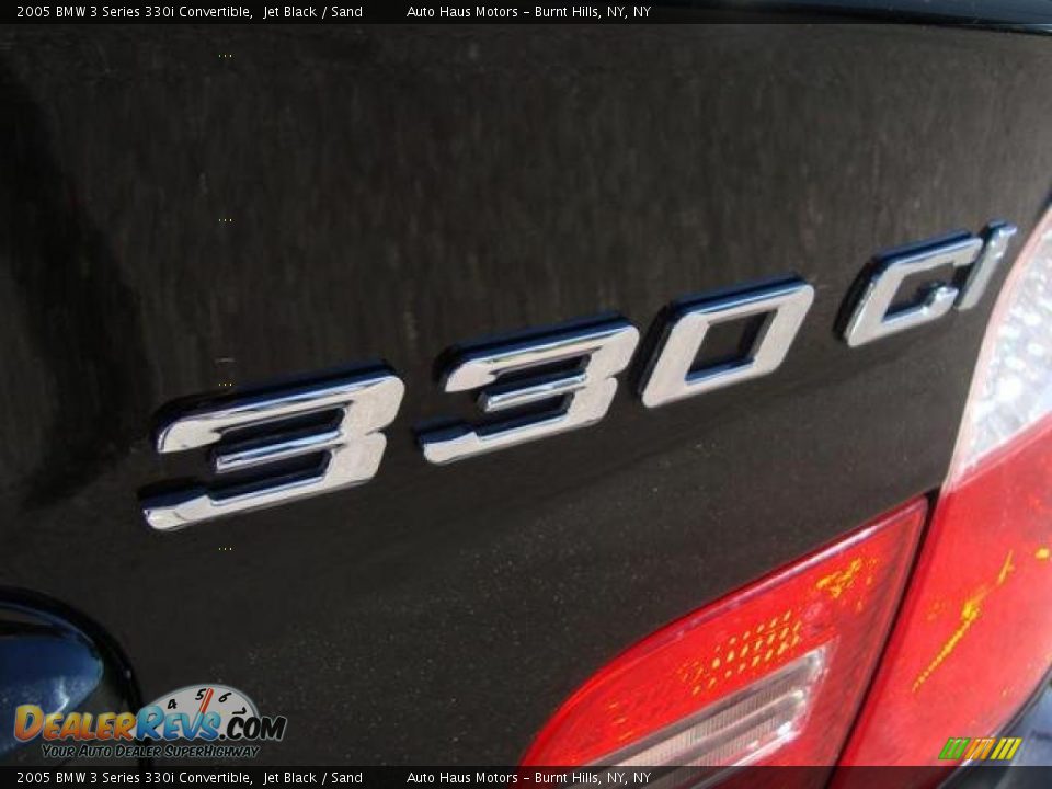 2005 BMW 3 Series 330i Convertible Jet Black / Sand Photo #5