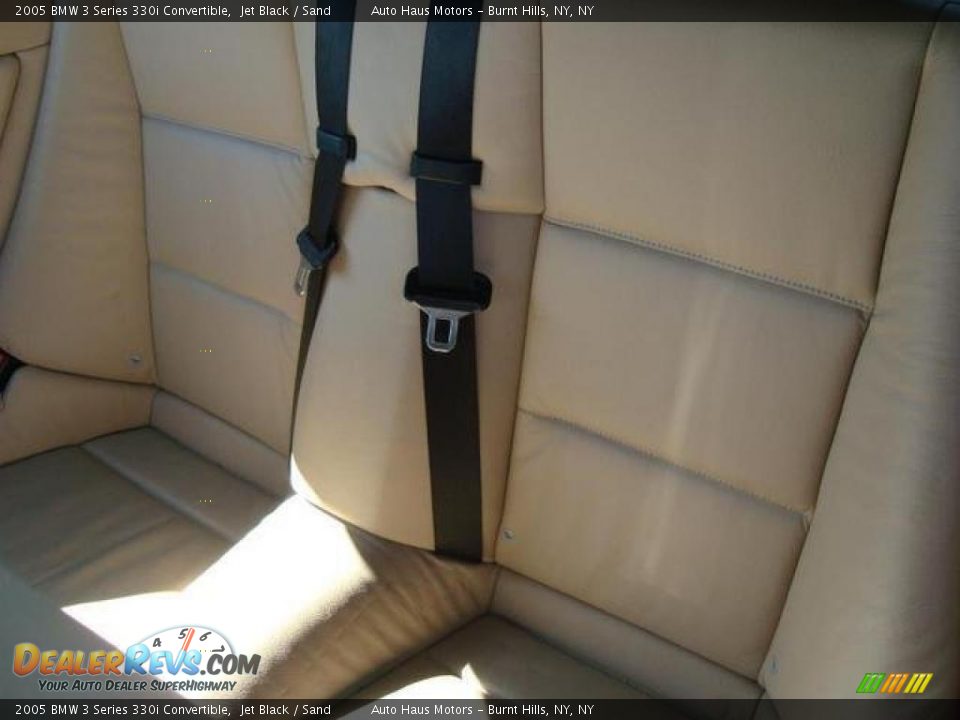 2005 BMW 3 Series 330i Convertible Jet Black / Sand Photo #8