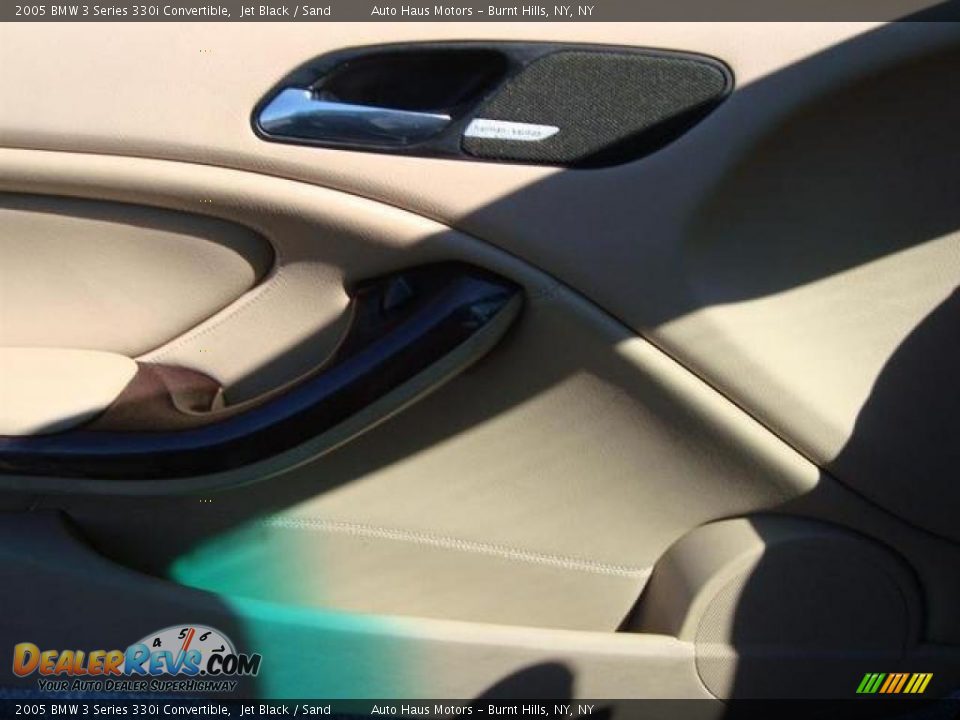 2005 BMW 3 Series 330i Convertible Jet Black / Sand Photo #9