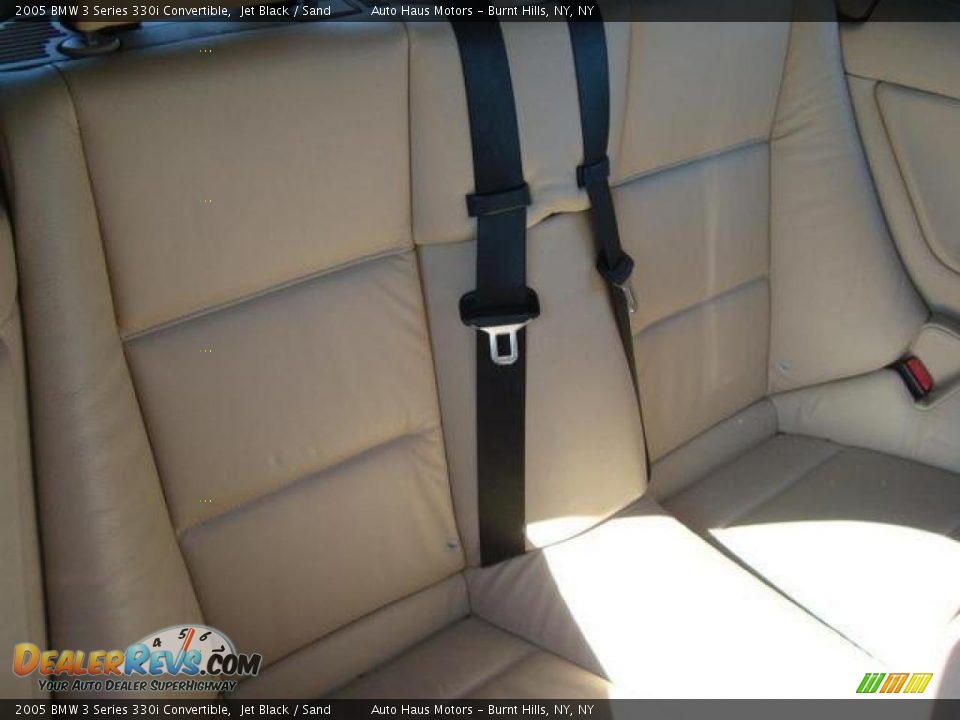 2005 BMW 3 Series 330i Convertible Jet Black / Sand Photo #10