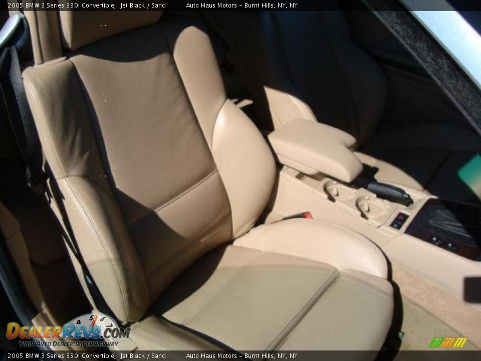 2005 BMW 3 Series 330i Convertible Jet Black / Sand Photo #11