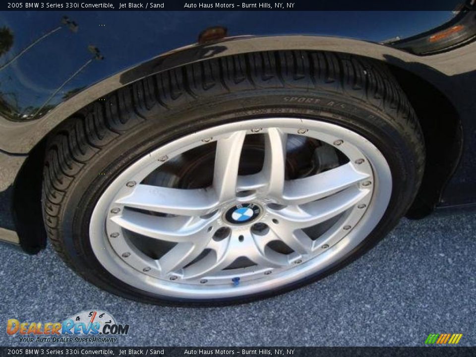 2005 BMW 3 Series 330i Convertible Jet Black / Sand Photo #12