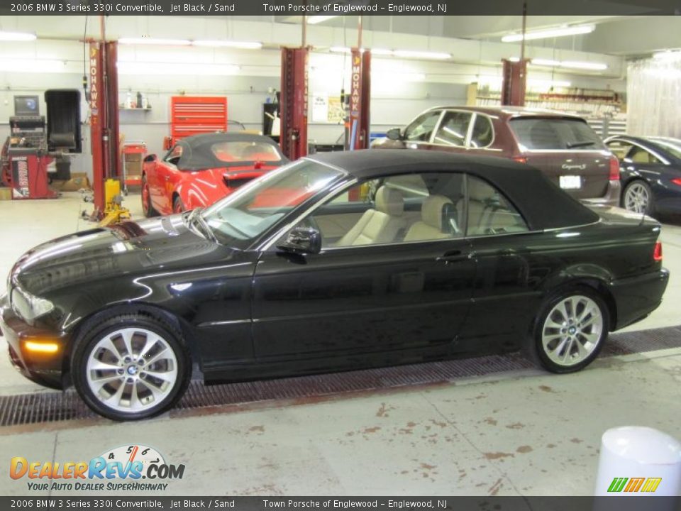 2006 BMW 3 Series 330i Convertible Jet Black / Sand Photo #2