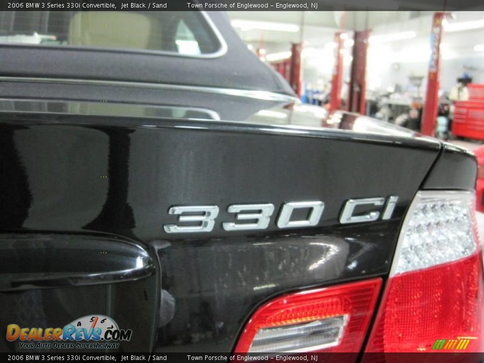 2006 BMW 3 Series 330i Convertible Jet Black / Sand Photo #5