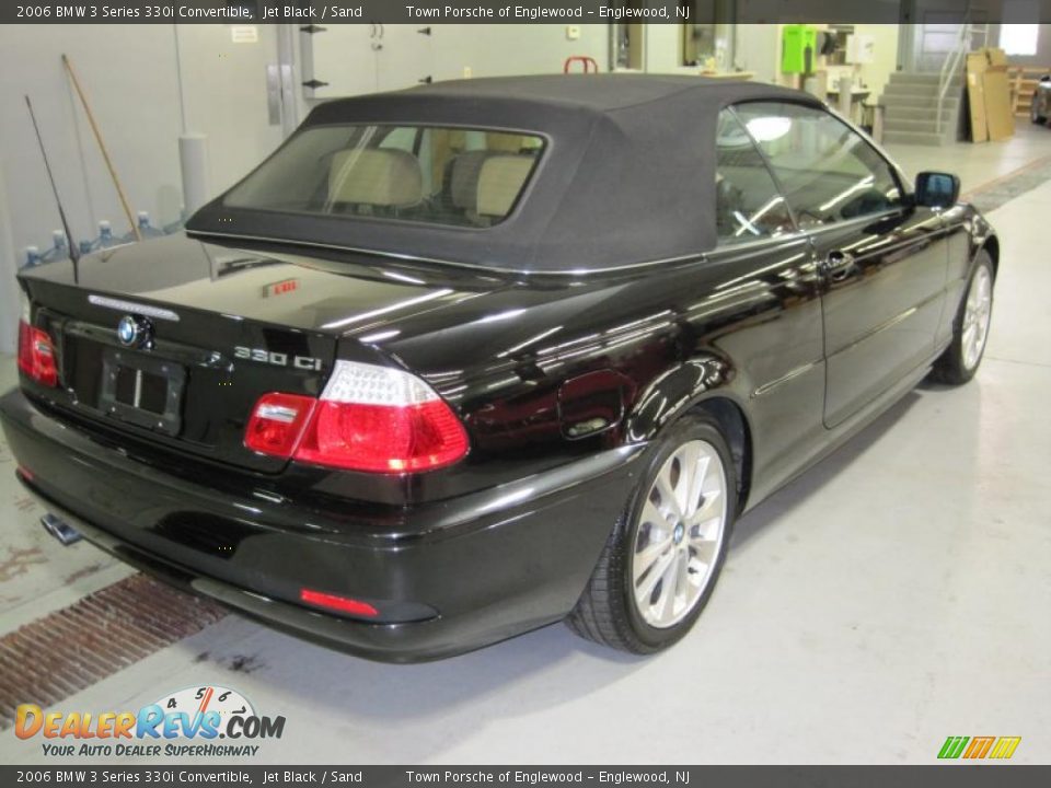 2006 BMW 3 Series 330i Convertible Jet Black / Sand Photo #6