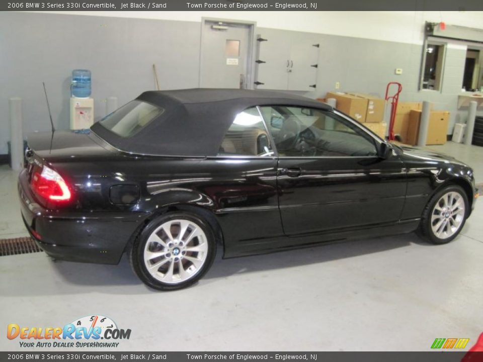 2006 BMW 3 Series 330i Convertible Jet Black / Sand Photo #7