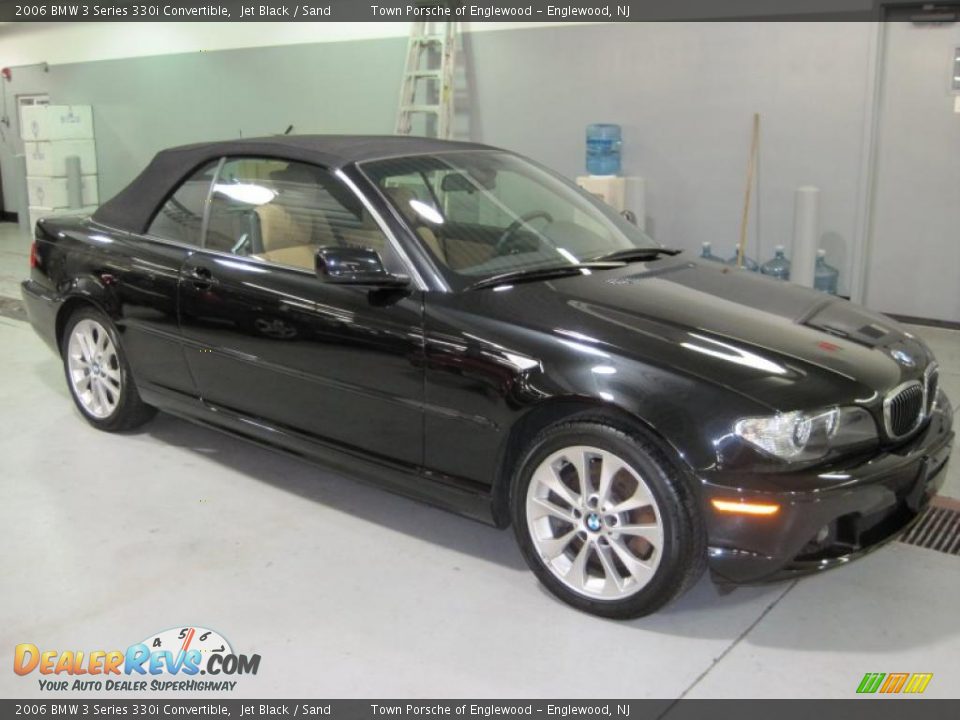 2006 BMW 3 Series 330i Convertible Jet Black / Sand Photo #8