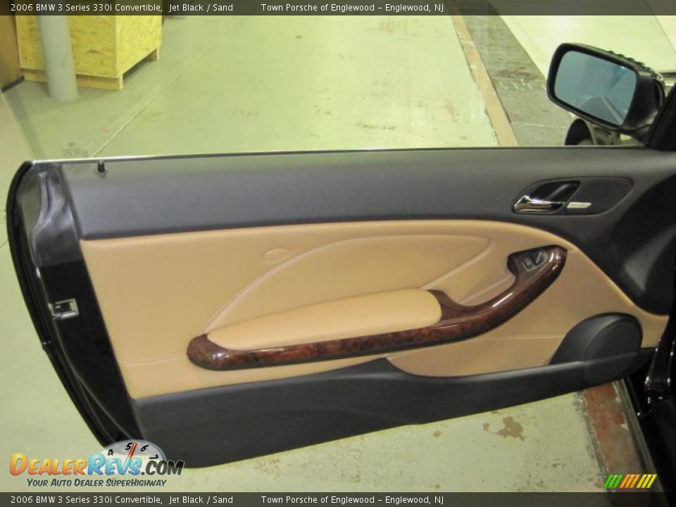 2006 BMW 3 Series 330i Convertible Jet Black / Sand Photo #10