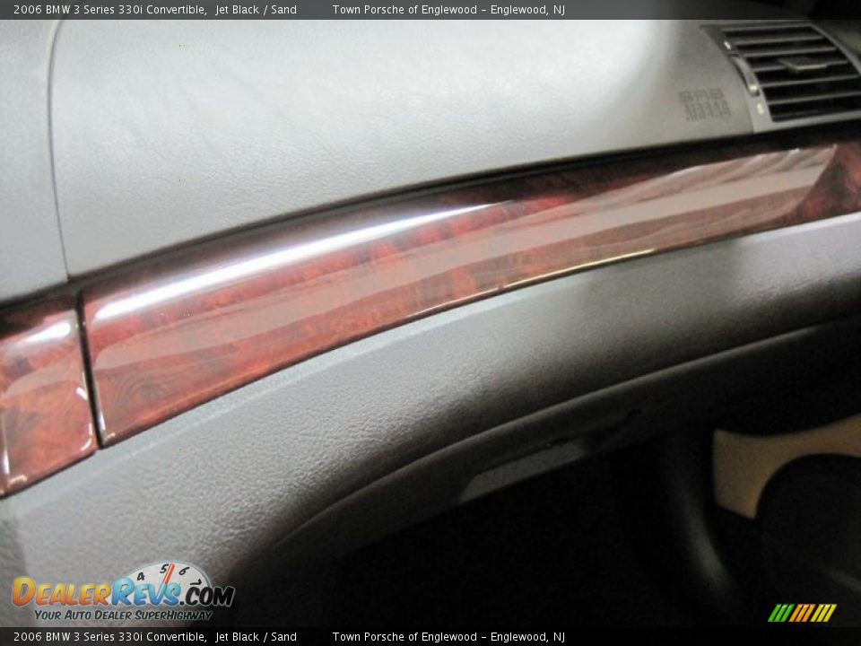 2006 BMW 3 Series 330i Convertible Jet Black / Sand Photo #16