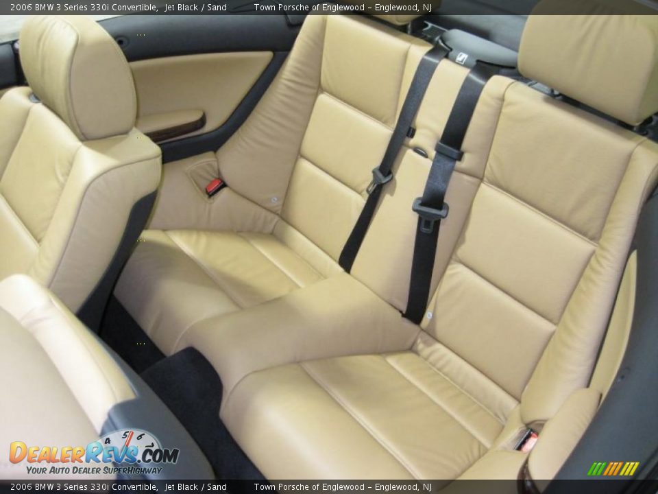 2006 BMW 3 Series 330i Convertible Jet Black / Sand Photo #18