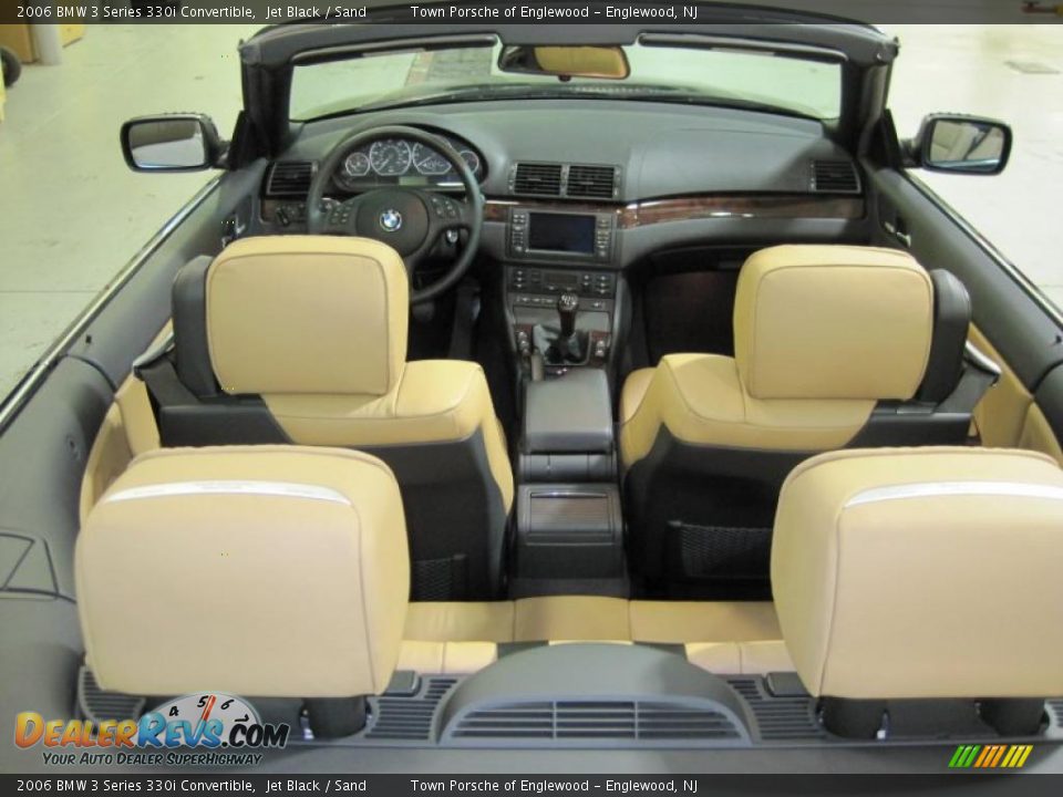 2006 BMW 3 Series 330i Convertible Jet Black / Sand Photo #19