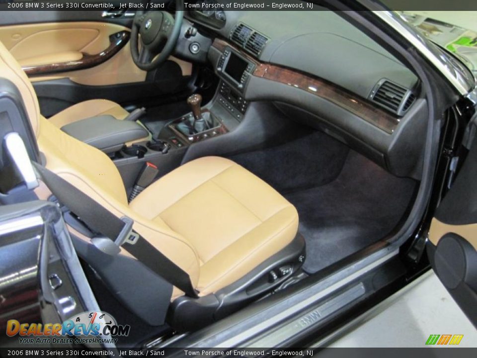 2006 BMW 3 Series 330i Convertible Jet Black / Sand Photo #20