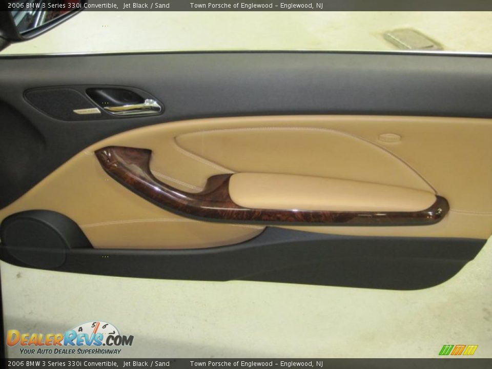 2006 BMW 3 Series 330i Convertible Jet Black / Sand Photo #21